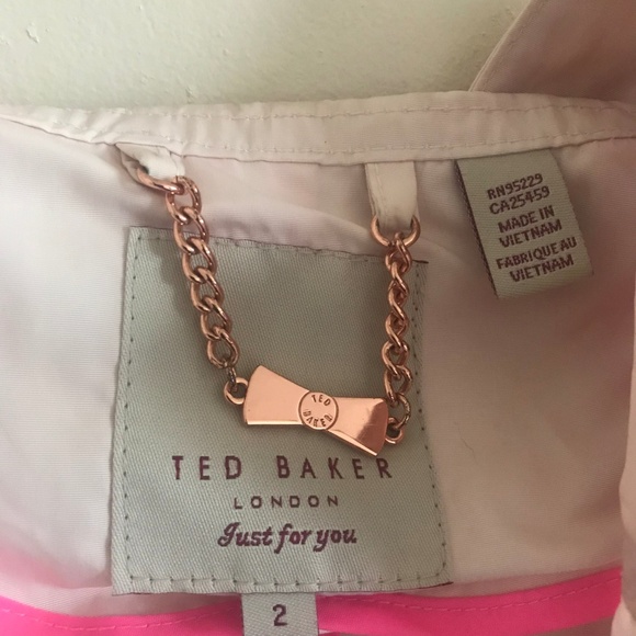 Ted Baker Pink + Gold Naaomi Swing Jacket, 4-6 - Picture 6 of 6